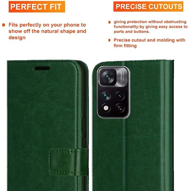 Green_Artificial_Leather_Mi_11i_Back_Cover