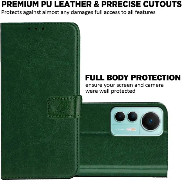 Green_Artificial_Leather_Mi_12_Lite_Back_Cover