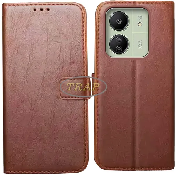 Brown_Artificial_Leather_Mi_13C_4G_Back_Cover