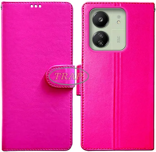 Pink_Artificial_Leather_Mi_13C_4G_Back_Cover