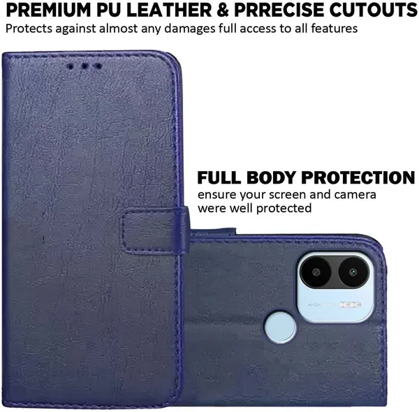 Blue_Artificial_Leather_Mi_A1_Plus_Back_Cover