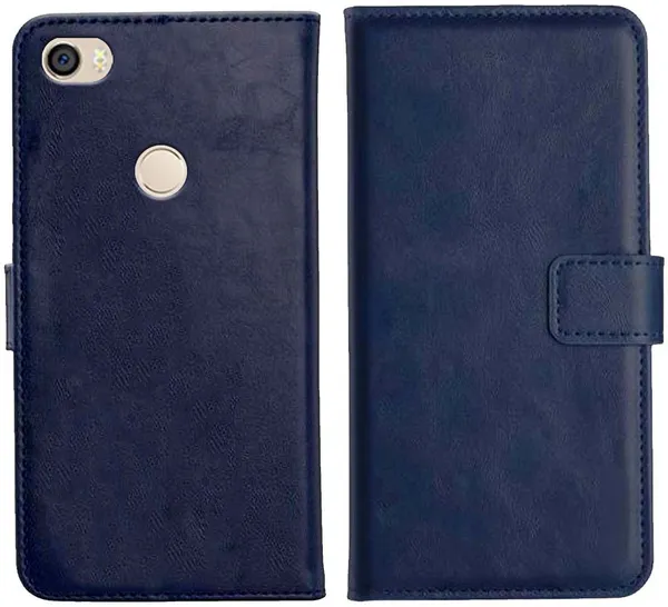 Blue_Leather_Redmi_Mi_Max_Flip_Cover