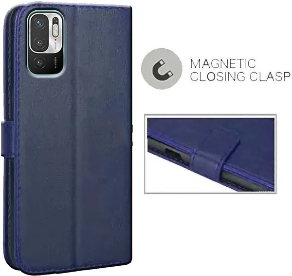 Blue_Artificial_Leather_Mi_Note_10T_5G_Back_Cover