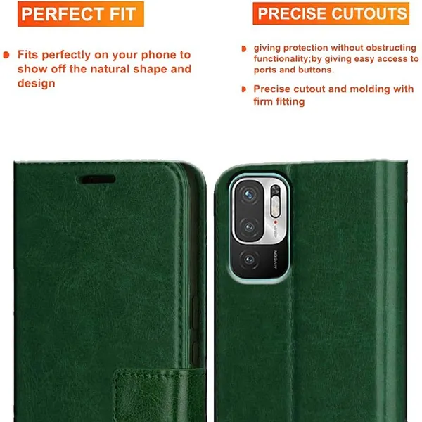 Green_Artificial_Leather_Mi_Note_10T_5G_Back_Cover