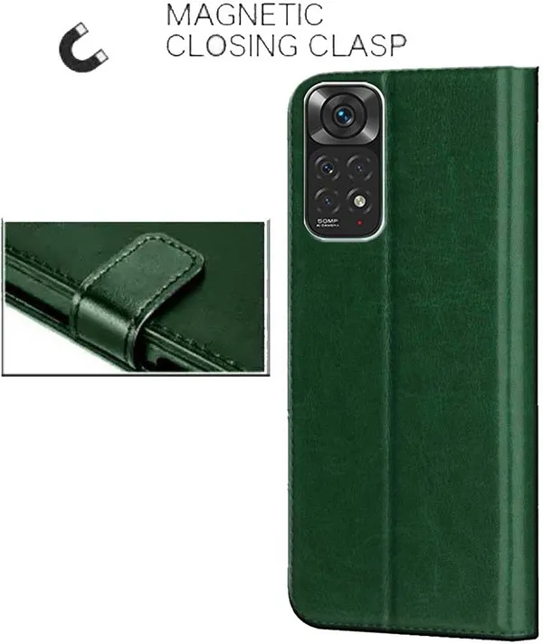 Green_Artificial_Leather_Mi_Note_11_Back_Cover