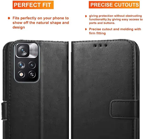 Black_Artificial_Leather_Mi_Note_11_Pro_Plus_Back_Cover