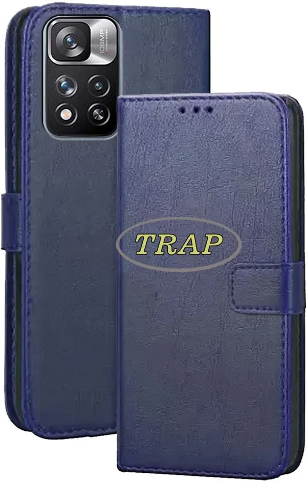 Blue_Artificial_Leather_Mi_Note_11_Pro_Plus_Back_Cover