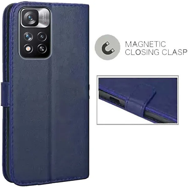 Blue_Artificial_Leather_Mi_Note_11_Pro_Plus_Back_Cover