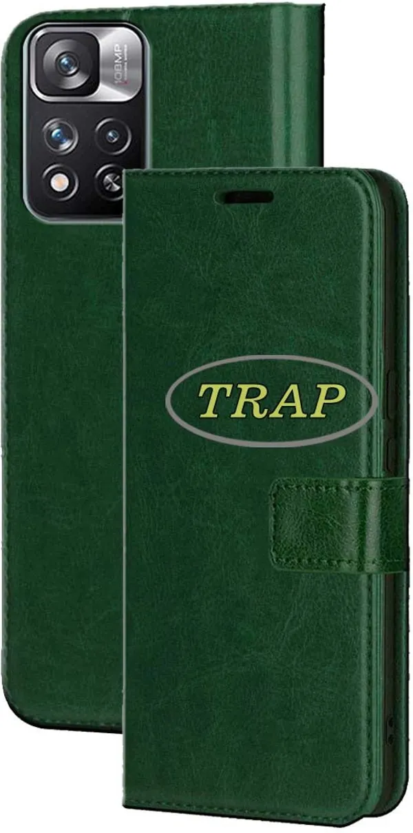 Green_Artificial_Leather_Mi_Note_11_Pro_Plus_Back_Cover