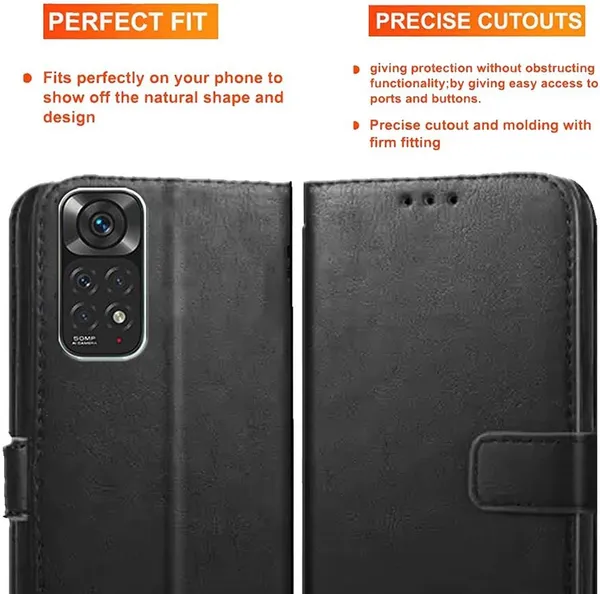 Black_Artificial_Leather_Mi_Note_11S_Back_Cover