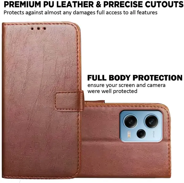 Brown_Artificial_Leather_Mi_Note_12_Pro_5G_Back_Cover