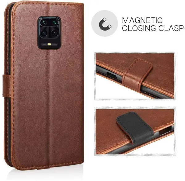 Brown_Leather_Xiaomi_Redmi_Note_9_Pro&Xiaomi_Redmi_Note_9_Pro_Max_Flip_Cover