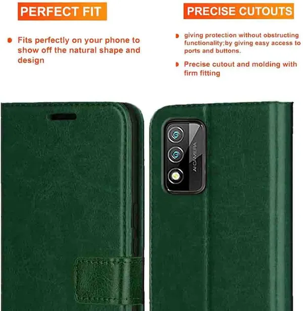 Green_Artificial_Leather_Micromax_IN_2C_Back_Cover