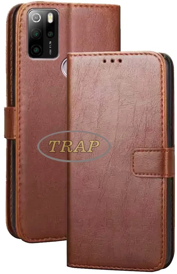 Brown_Artificial_Leather_Micromax_IN_1_Flip_Cover