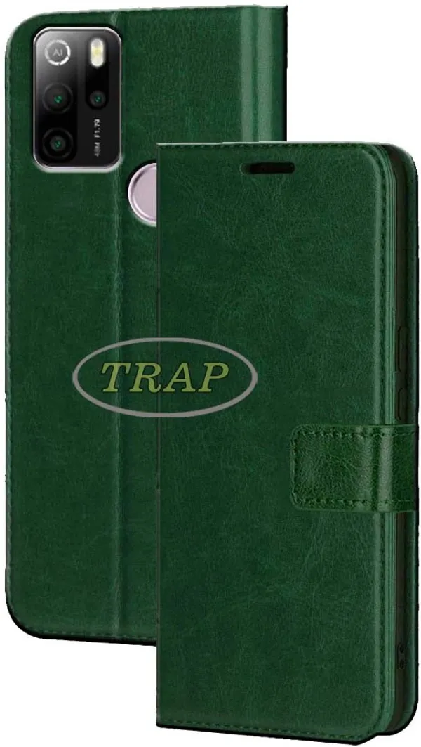 Green_Artificial_Leather_Micromax_IN_1_Flip_Cover