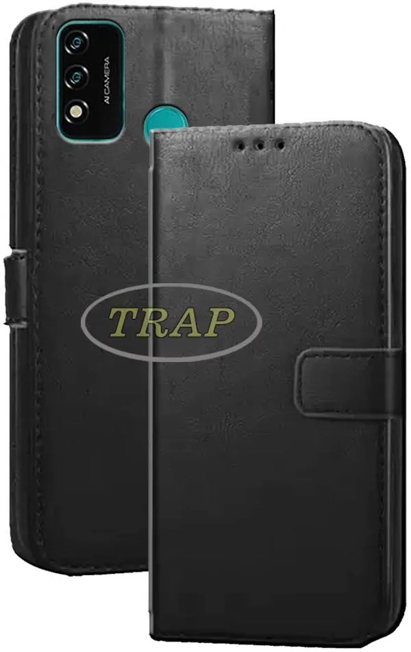 Black_Artificial_Leather_Micromax_IN_2B_Back_Cover
