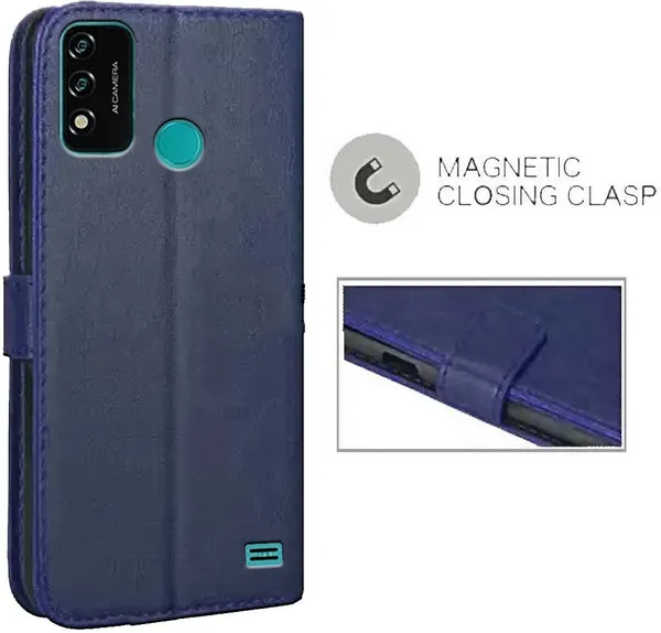 Blue_Artificial_Leather_Micromax_IN_2B_Back_Cover