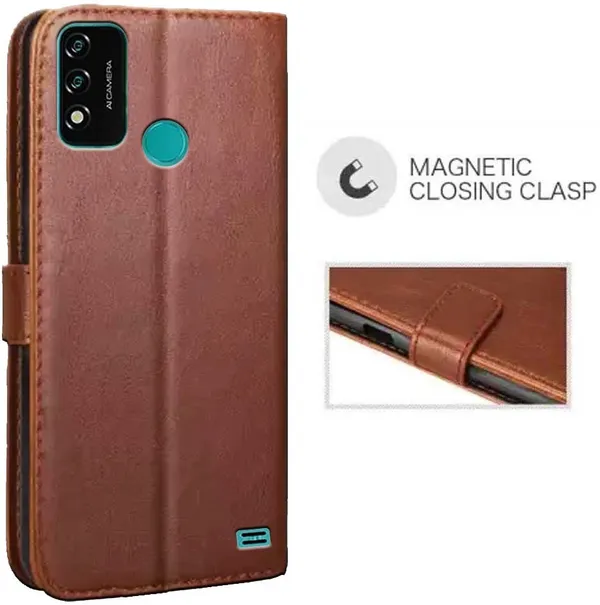 Brown_Artificial_Leather_Micromax_IN_2B_Back_Cover