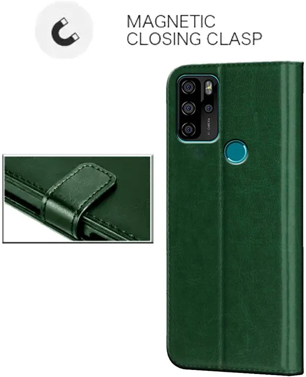 Green_Leather_Micromax_In_note_1_Flip_Cover