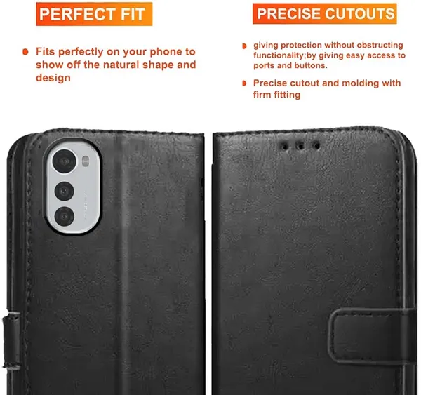 Black_Artificial_Leather_Moto_E32S_Back_Cover
