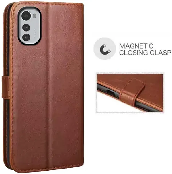 Brown_Artificial_Leather_Moto_E32S_Back_Cover