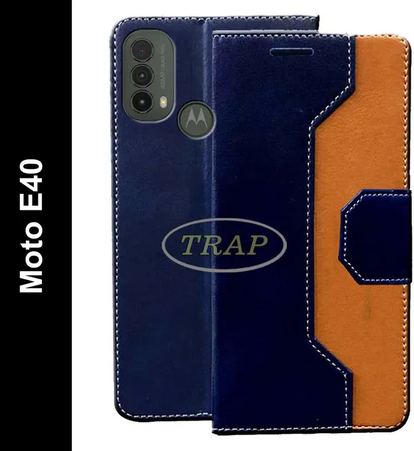 Multicolor_Artificial_Leather_Moto_E40_Back_Cover