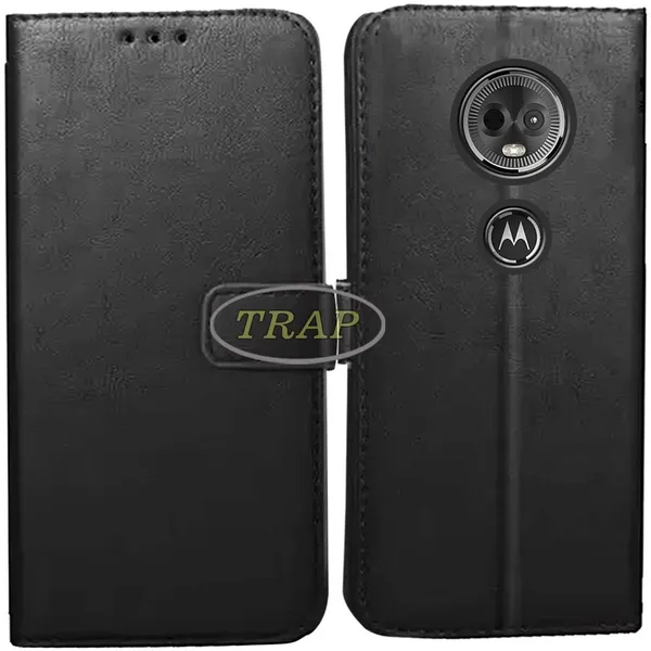 Black_Artificial_Leather_Motorola_Moto_E5_Plus_Back_Cover