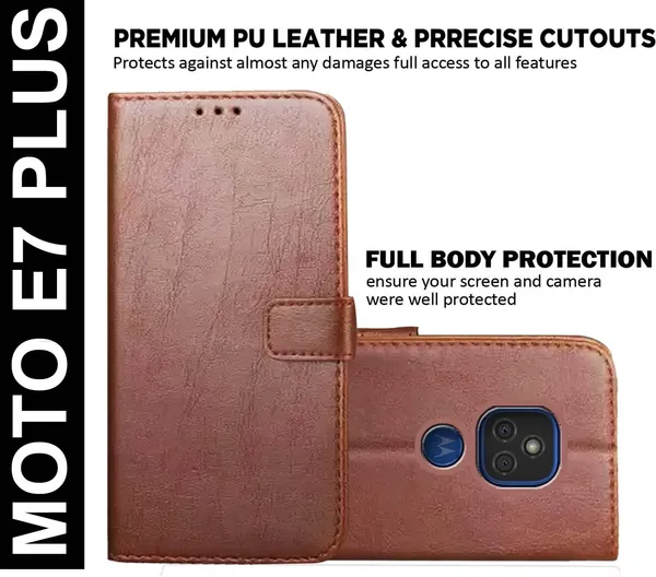 Brown_Artificial_Leather_Moto_E7_Plus_Back_Cover