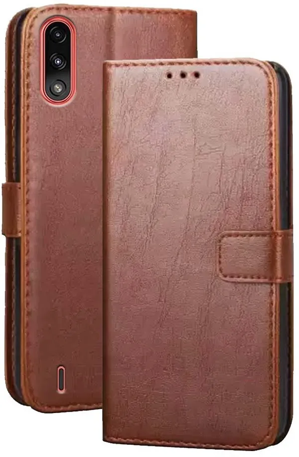 Brown_Artificial_Leather_Moto_E7_Power_Flip_Cover
