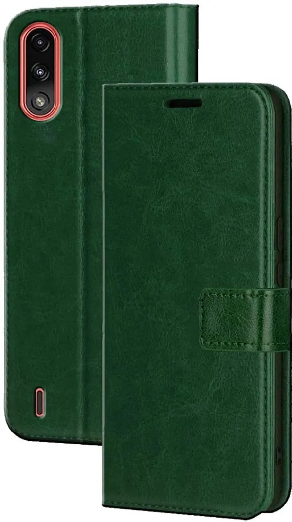 Green_Artificial_Leather_Moto_E7_Power_Flip_Cover