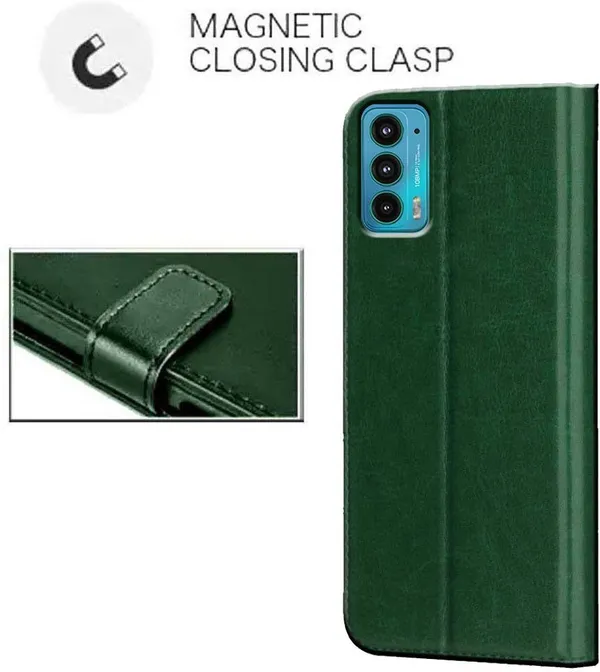 Green_Artificial_Leather_Moto_Edge_20_5G_Back_Cover