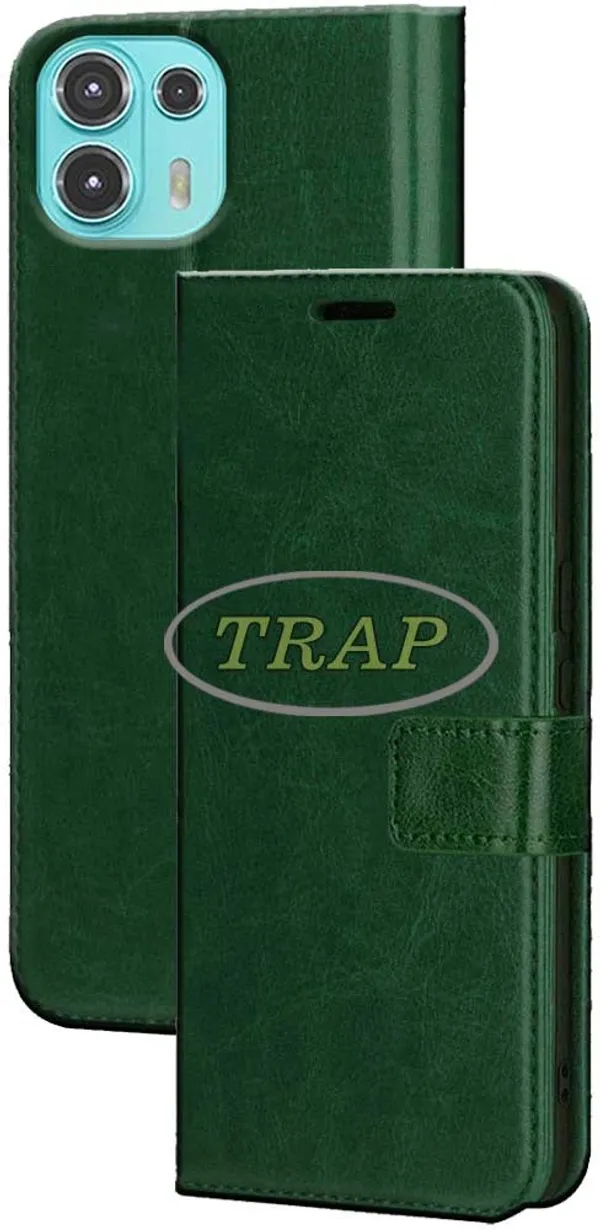 Green_Artificial_Leather_Moto_Edge_20_Fusion_Back_Cover