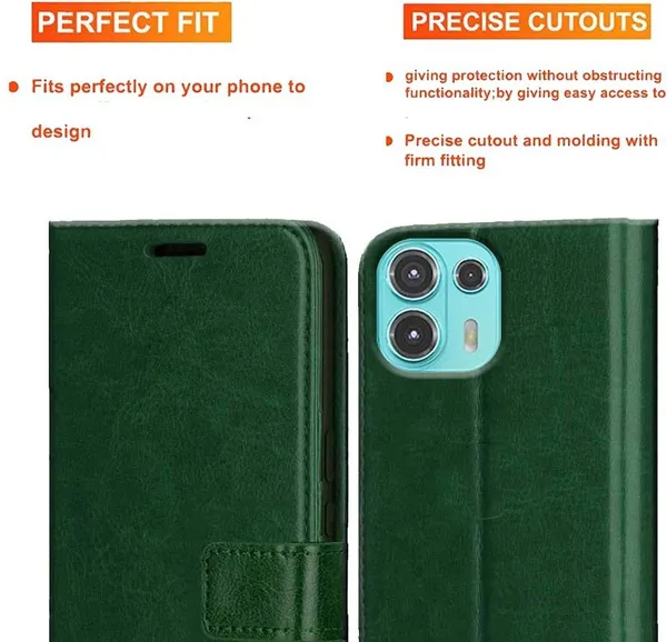 Green_Artificial_Leather_Moto_Edge_20_Fusion_Back_Cover