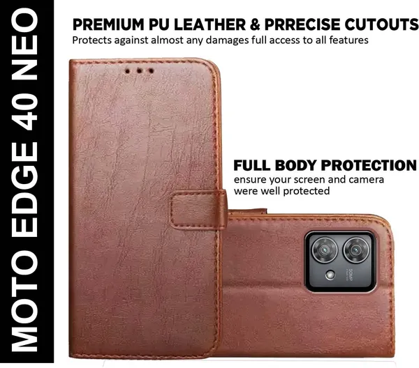 Brown_Artificial_Leather_Moto_Edge_40_Neo_Back_Cover