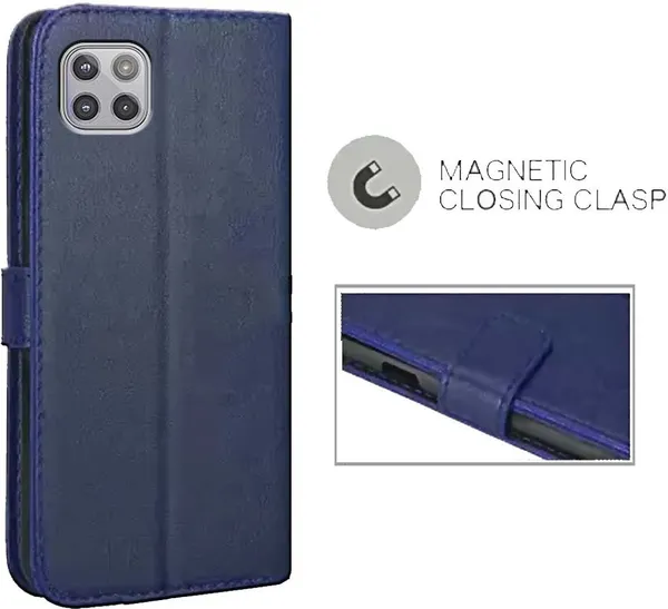 Blue_Leather_Motorola_Moto_G_5G_Flip_Cover