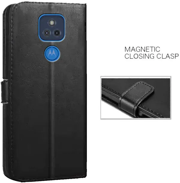 Black_Artificial_Leather_Moto_G_Play_(2021)_Back_Cover