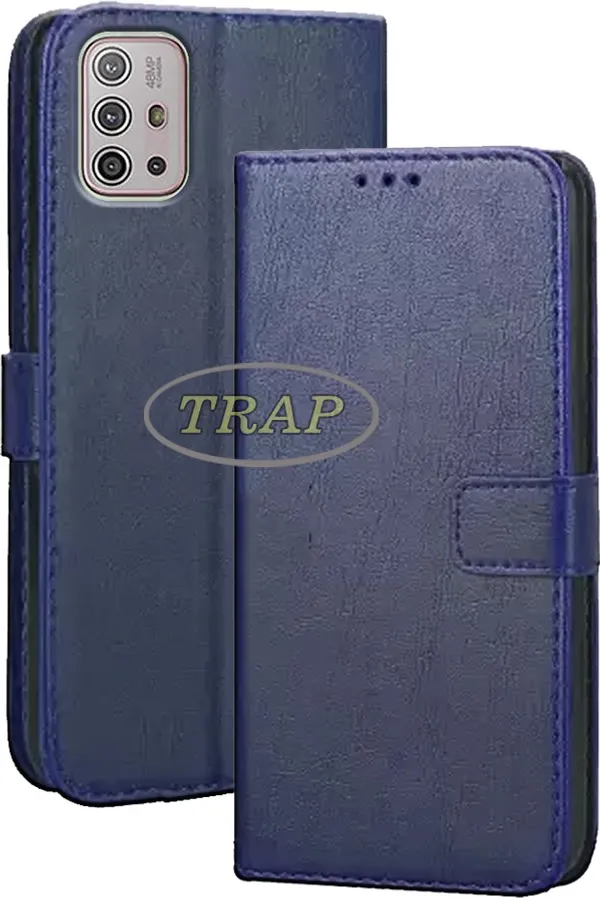 Blue_Artificial_Leather_Moto_G10_Flip_Cover