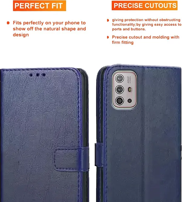 Blue_Artificial_Leather_Moto_G10_Flip_Cover