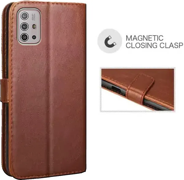 Brown_Artificial_Leather_Moto_G10_Flip_Cover