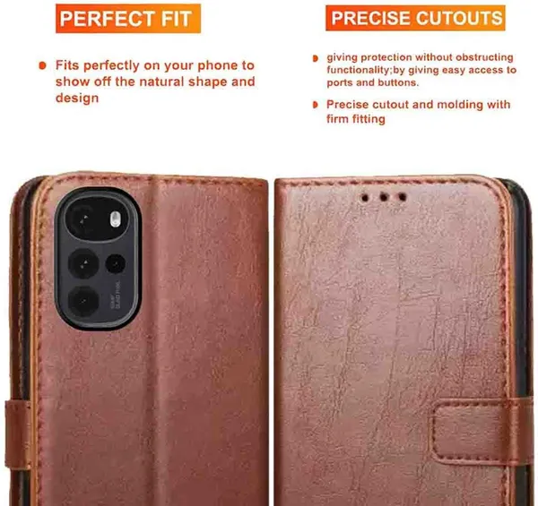 Brown_Artificial_Leather_Moto_G22_Back_Cover