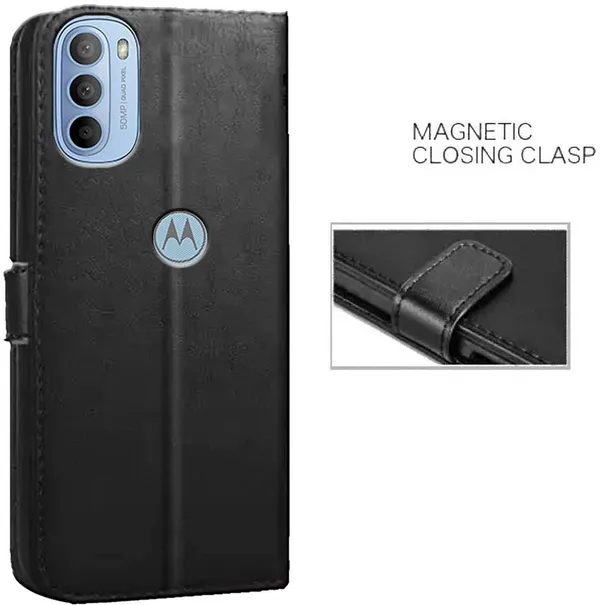 Black_Artificial_Leather_Moto_G31&MOTOROLA_g31&MOTOROLA_Moto_g31_Back_Cover