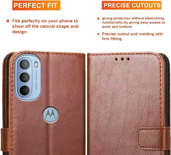 Brown_Artificial_Leather_Moto_G31_Back_Cover