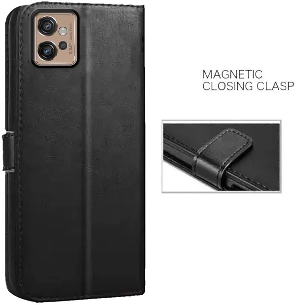 Black_Artificial_Leather_Moto_G32_Back_Cover