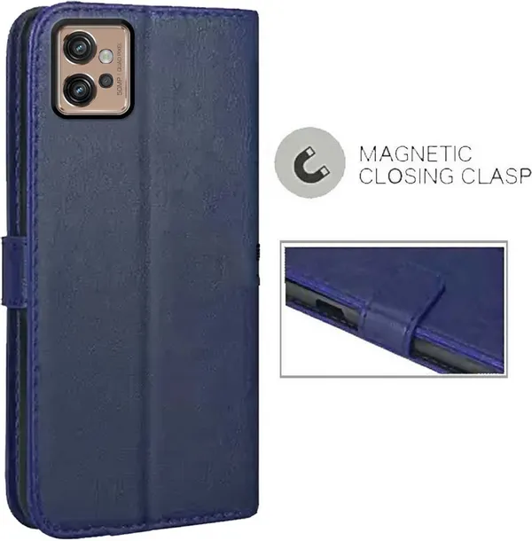 Blue_Artificial_Leather_Moto_G32_Back_Cover