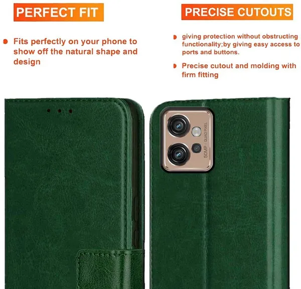 Green_Artificial_Leather_Moto_G32_Back_Cover