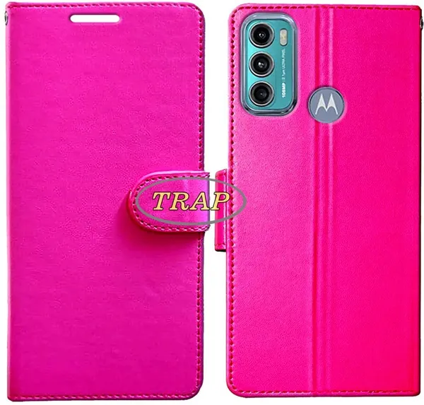 Pink_Artificial_Leather_Moto_G40_Fusion_Back_Cover