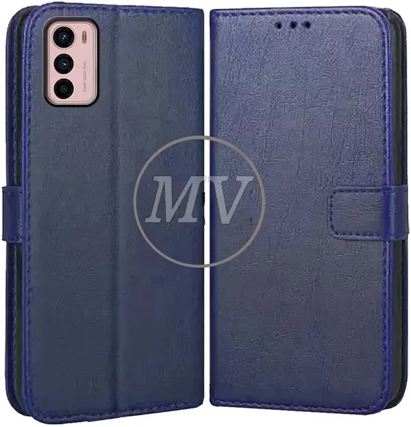 Blue_Artificial_Leather_Moto_G42_Back_Cover