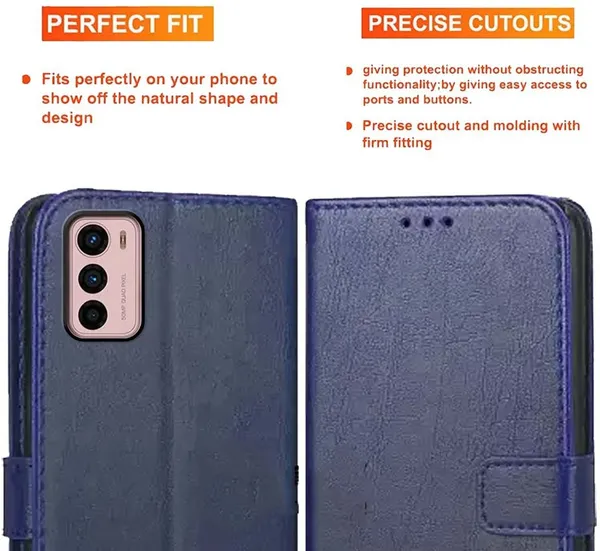 Blue_Artificial_Leather_Moto_G42_Back_Cover