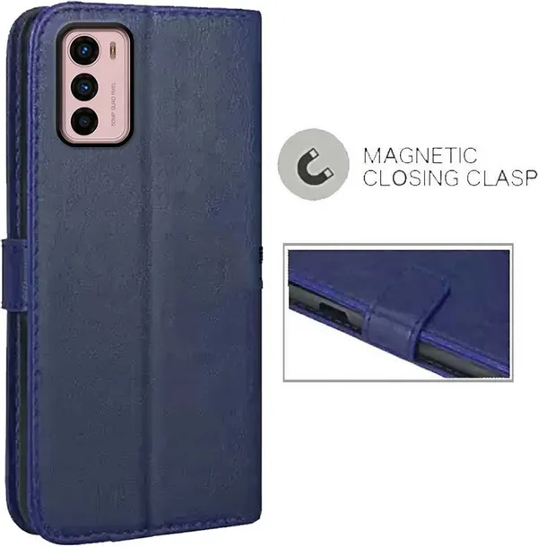 Blue_Artificial_Leather_Moto_G42_Back_Cover