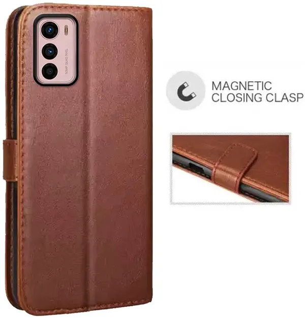 Brown_Artificial_Leather_Moto_G42_Back_Cover